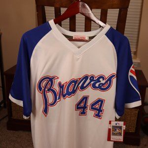 NWT - Hank Aaron #44 1974 Braves - Mitchell & Ness Cooperstown Collection Jersey